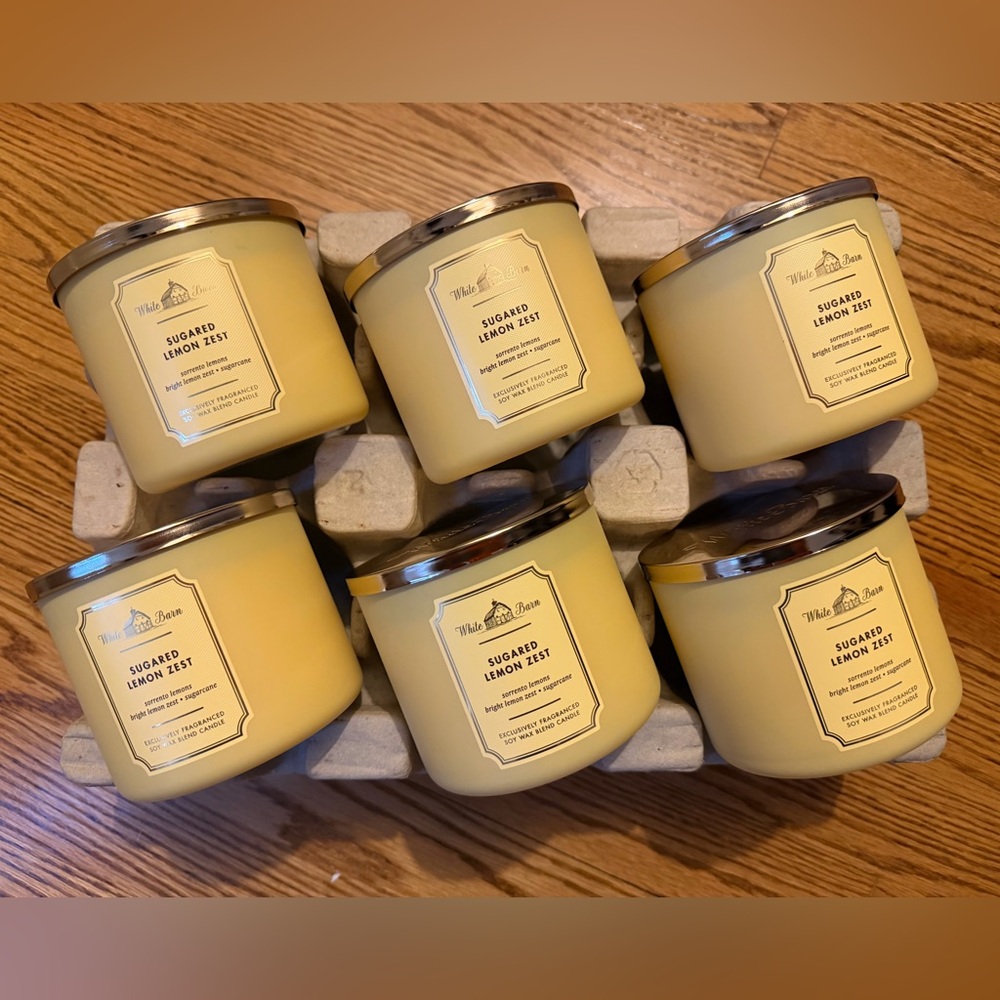 Sugared Lemon Zest 3-Wick Candle - BRAND NEW